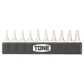 TONE BTTH10S T-shaped Torx Bit Set (Anti-tampering Type) Bit Insert, 10 Pieces, 0.25 inch (6.35 mm) Drive