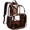 GiMiUiTo Clear Backpack,See Through Backpack School Approved Heavy Duty Clear