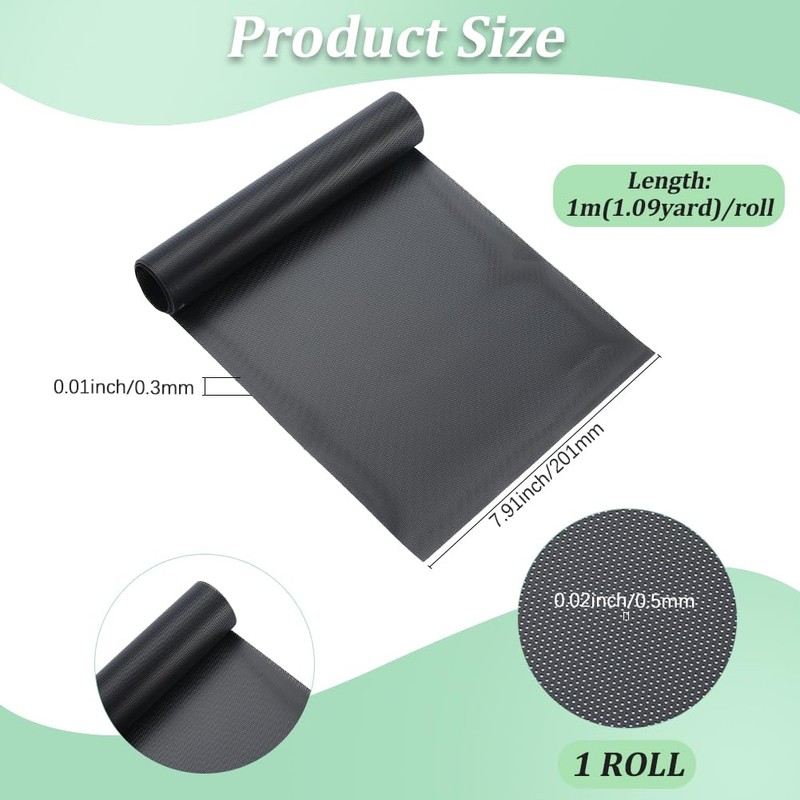 GORGECRAFT 1M x 20cm Black Fursuit Eye Mesh Sheet PVC