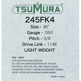 TsuMura 36" TsuMura LIGHT WEIGHT Guide Bar 3/8-050-114DL MS440 MS441 MS460 MS660 MS661
