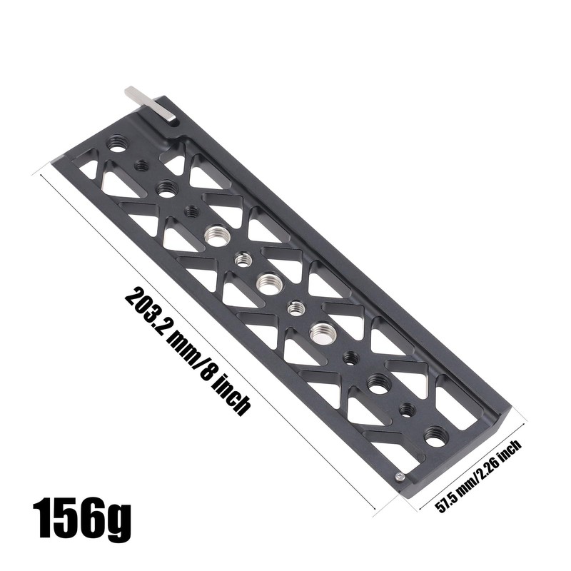 FOTGA 8 Inch Quick Release Plate Lightweight Dovetail Bridge Plate
