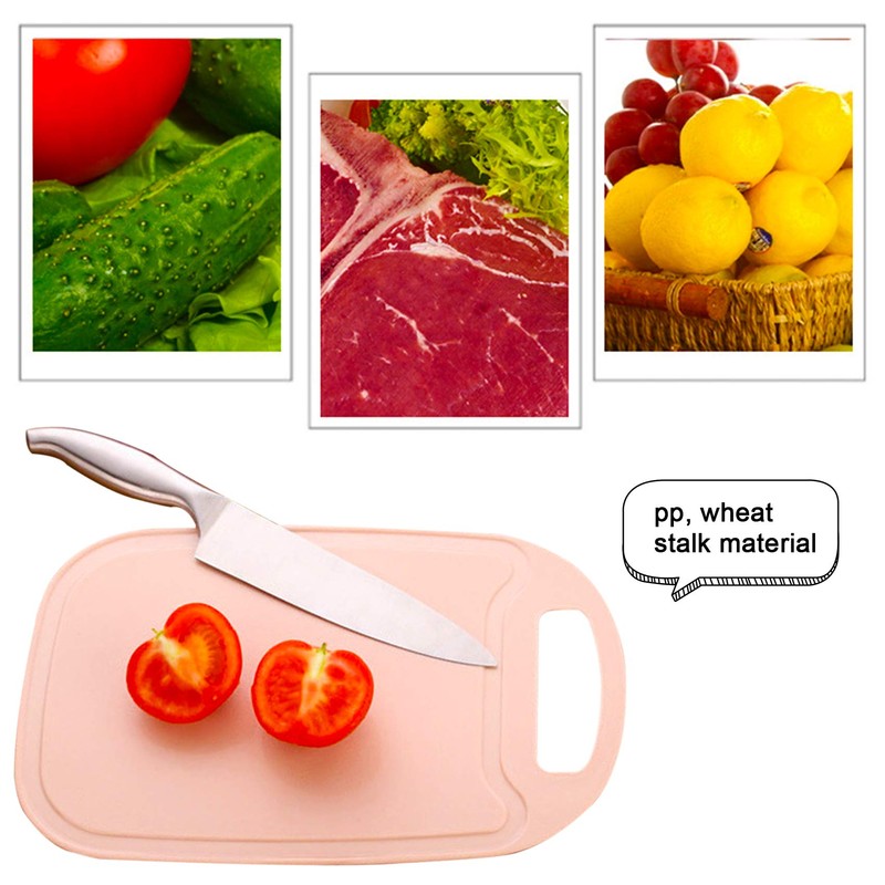 Cutting Board for Kitchen, Wheat Straw Chopping Boards with Juice