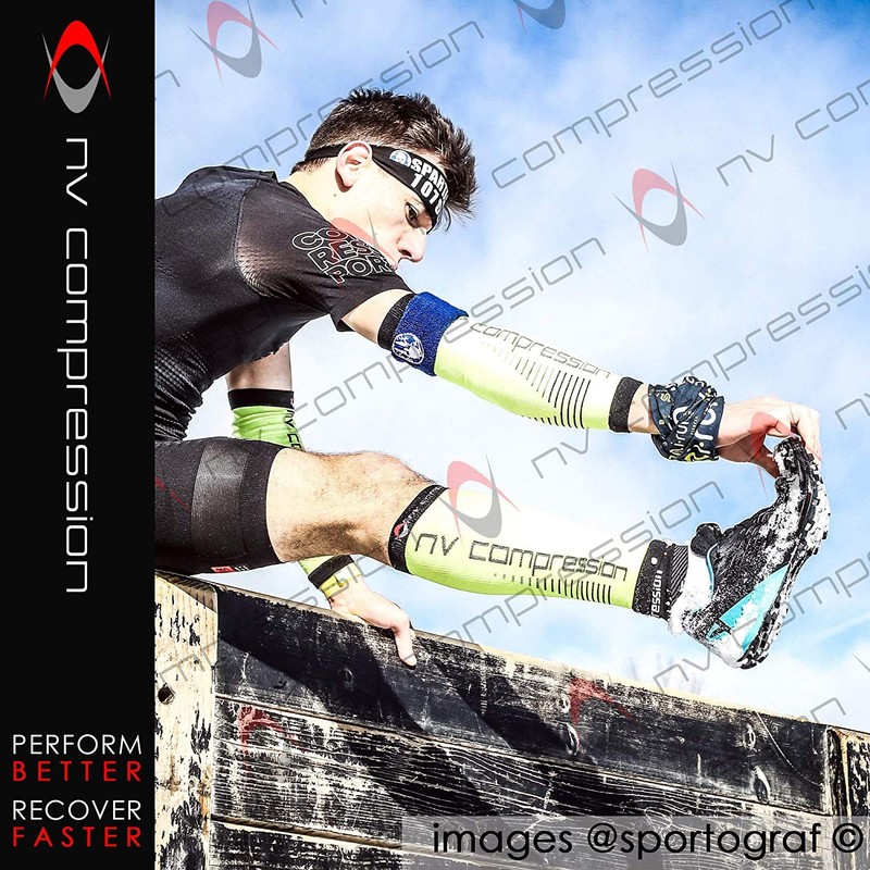 NV Compression Race and Recover Footless Compression Stockings - Calf