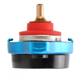 Radiator cap, Aluminum Alloy Radiator Cap with Temperature Gauge Pressure Adjustment Leakproof Universal Universal Temperature Gauge Radiator Cap Replacement for Motorcycle Accessory(small head 1.3)