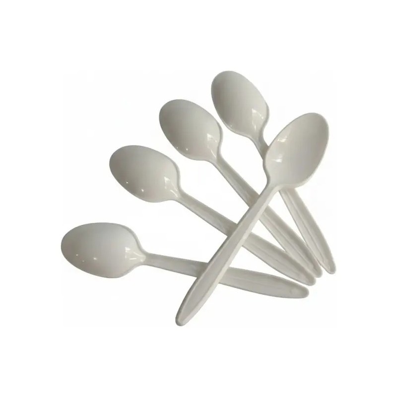 Cuchara Pastelera Cafetera Bca Desechable 100pz Plastikin