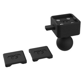 CLIQR Motorcycle 1 Inch Ball Device Mount System. Phone/GPS/compact Actoin Camera Holder. OX853, black