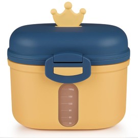 Accmor Baby Formula Dispenser, Formula Dispenser On The Go, Portable Milk Powder Formula Dispenser with Scoop,Formula Containers for Travel Hold 8.5oz/240g Formula, Yellow