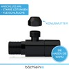 Bächlein Universal Angle Valve with Quick Release in Matt Black