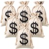 Boao 24 Piece Canvas Money Bag Pouch with Drawstring Closure