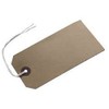 50 Large Brown/Buff (Manilla) Strung 134x67mm Tag/Tie On Luggage Craft