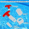 Feoang 2PCS Pool Plug Removal Tool, Metal Eyeball Seat Removal