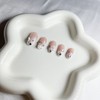 [Handmade Nail Tips] Stone Gradient Wedding Nails - Stiletto /