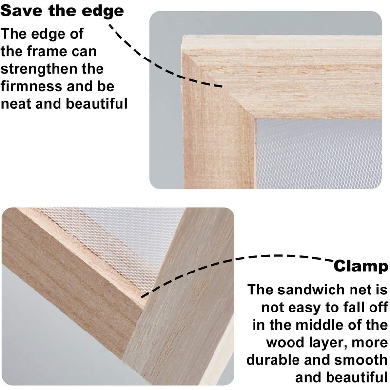 ANCLLO Antique Paper Making Method Wooden Paper Making Craft Paper