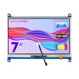 Waveshare 7inch Resistive Touch Screen LCD HDMI Interface 1024×600 High Resolution Designed for Any Revision of Raspberry Pi4