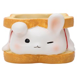 Bunny Flowerpot Resin Furniture Office Green Plant Potted Succulents Flowerpot Desktop Mini Decoration (Rabbite)