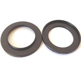 2x Camera Lens 43-58mm Step Up Conversion Rings Connect Adapter Size 43mm To 58mm Filter Aperture Connector Screws Video Focus Digital Photo Film Attach-ment 43-58 Photography Parts Accessories