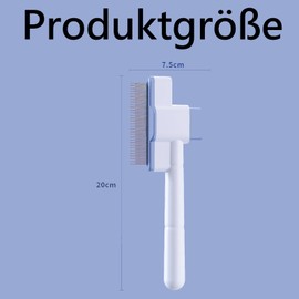 2 Stück Fellblitz Bürste, Flohkamm Für Katzen, Selbstreinigende Haustierbürste Für Lang- Und Kurzhaarpflege, Ein-Knopf-Reinigung, Krallenpflege Und Massage (1 Blau, 1 Rosa)