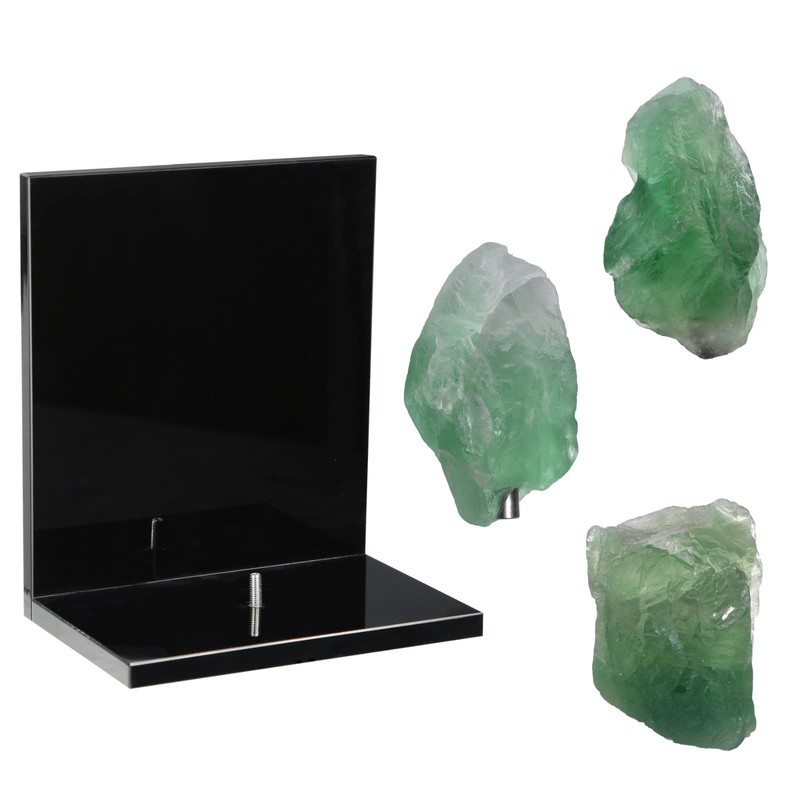 rockcloud Set of 2 Raw Crystal Stone Bookends L Shaped