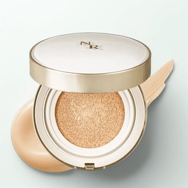 Nature Republic Ginseng Ampoule Cushion Original Refill Set SPF50+ PA+++, N23 Natural Beige, 1 piece / 네이처리퍼블릭 진생 앰플 쿠션 본품 리필 세트 SPF50+ PA+++, N23 내추럴 베이지, 1개