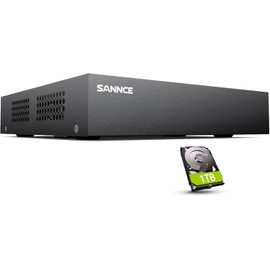 SANNCE 8-Channel 1080P Wired Home Surveillance Security Camera System