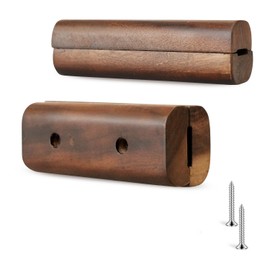 FOTITM Wooden Handle Replacement, Large Green Egg Accessories, Compatible with X-Large, and XX-Large Sizes, Includes Screws. (4" Walnut)