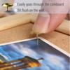 Mr. Pen- Thumb Tacks, 500 Pack, Gold, Flat Push Pins,