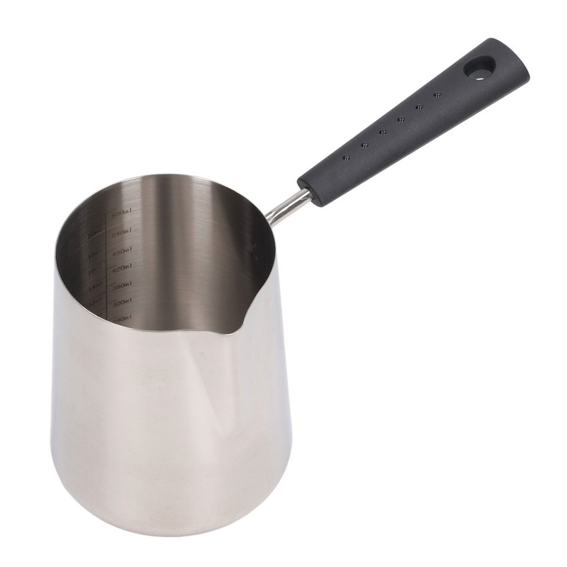 Coffee Milk Frothing Pitcher Cup 304 Stainless Steel Long Handle