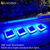Lacasa Blue Solar Deck Lights 4 Pack, Dusk to Dawn