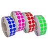 Stickers Colourful 17mm Round Stickers - Size 1.7cm Diameter 4880