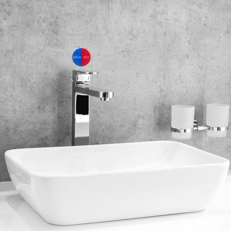 PATIKIL Self Stick Cold/Hot Water Label, 4 Pack Acrylic Round