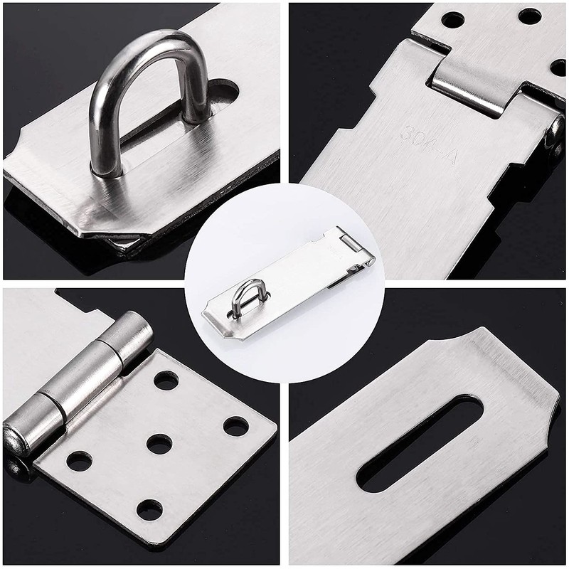 Padlock Hasp,1 pcs Stainless Steel Heavy Duty Hasp Staple with