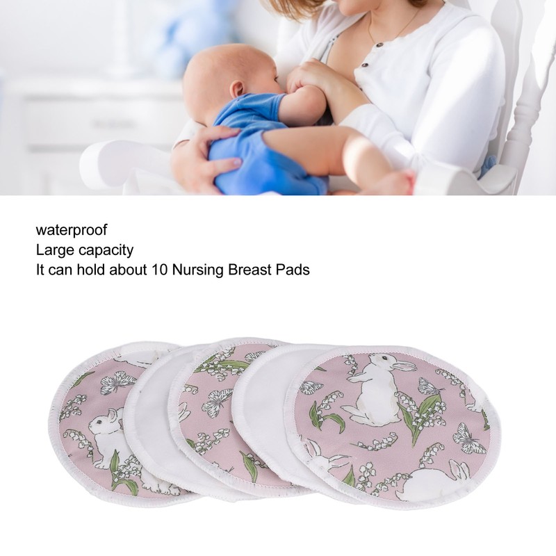 10Pcs Nursing Breast Pads Reusable Washable Breathable Comfortable Breastfeeding Nipple