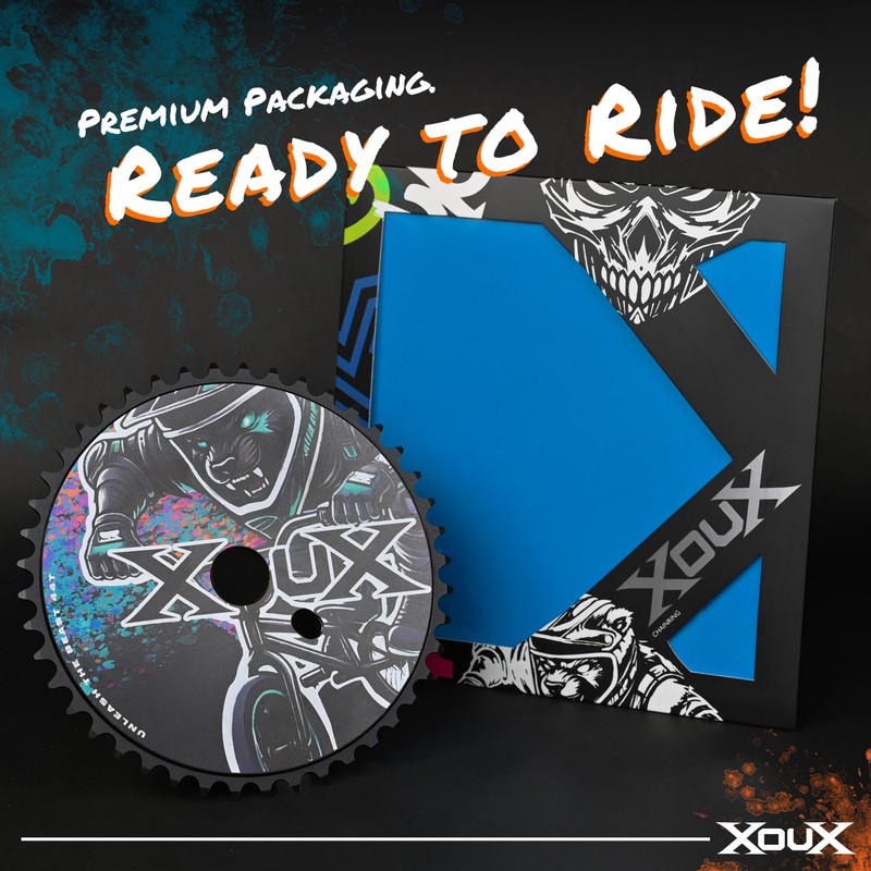 XOUX GRIZZLY 3/32" Alloy Chainring for One-Piece Crank – 44T