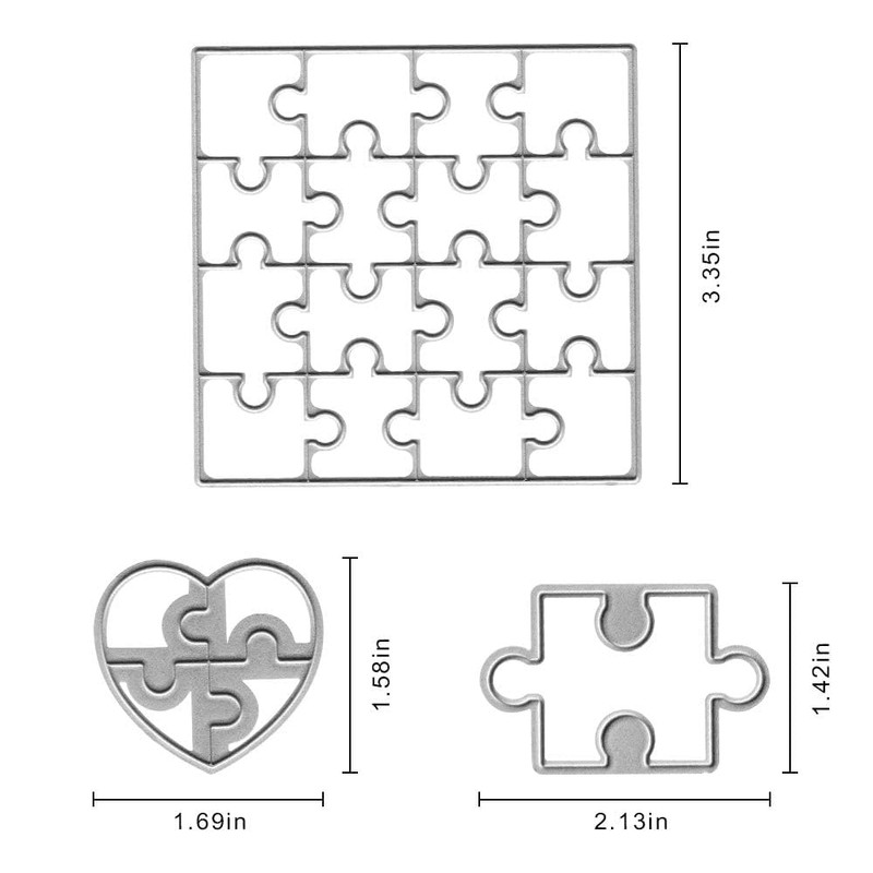 9 PCS Square Puzzle Cutting Dies, Sudoku Nine-Box Frame Die