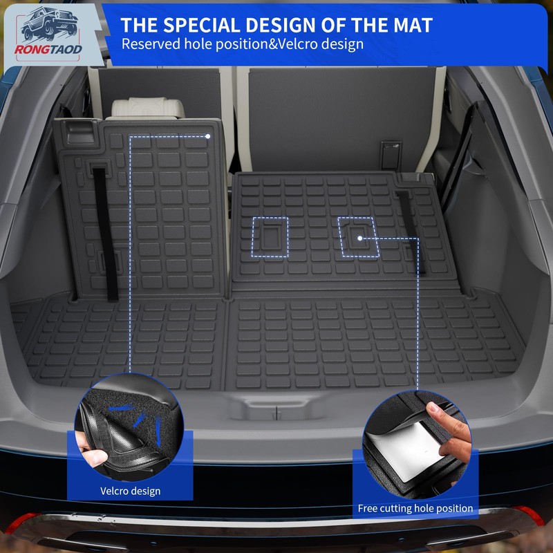 Rongtaod Cargo Mat Compatible with 2024 2025 2026 Toyota Grand