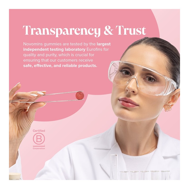 Novomins Fertility Peach-Flavoured 60 Gummies