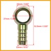 Partuto 12mm ID Hose Barb 16mm Banjo Fitting Adapter for