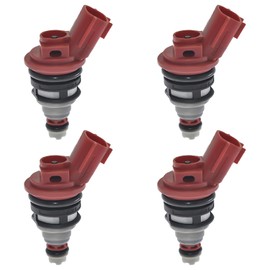 16600-53J00 Fuel Injector Compatible for Nissan: 1993-1999 for Altima 2.4L L4, 1992-1999 for Maxima 3.0L V6, 1991-1999 for Sentra 2.0L L4, 1995-1998 for 200SX 2.0L L4 4PCS