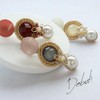 JewelVOX Hair Accessories Flower & Pearl Gold Frame Hair Clip