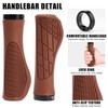 Ergonomic Handlebar Grips for Mountain Bikes Single Sided Aluminum Locking