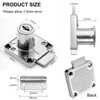 Litensh Cam Lock 22mm, Security Cabinet Lock with Key Different
