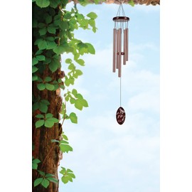Sunset Vista Designs Bronze Classic Wind Chime with Butterfly, Medium