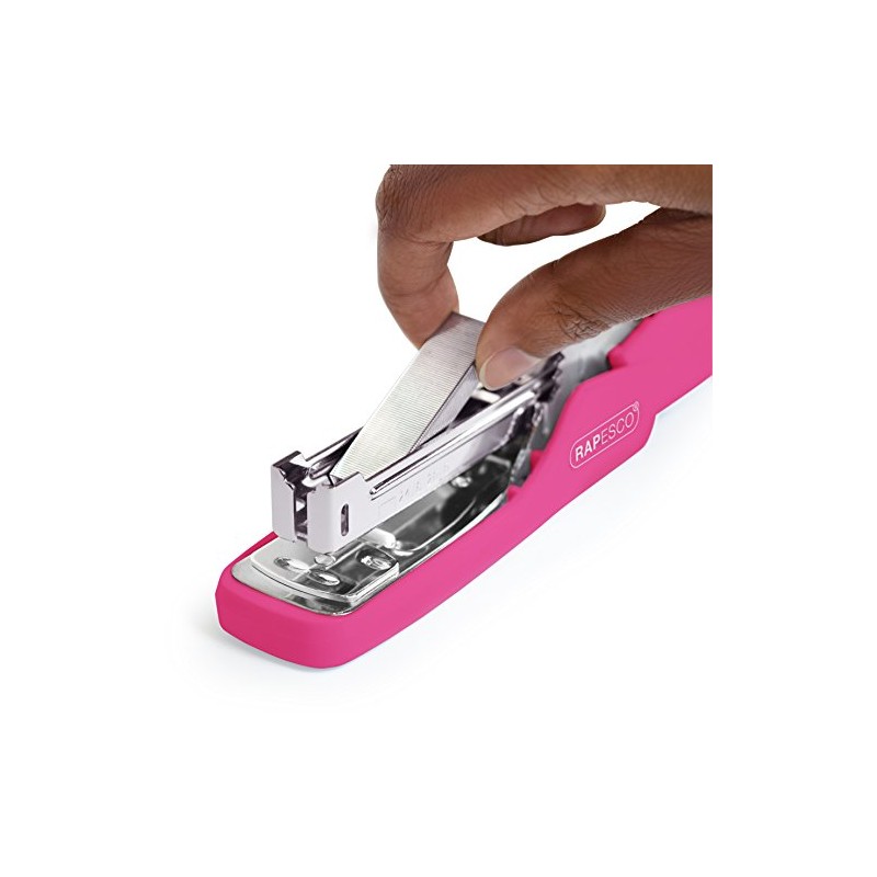 Rapesco 1384 X5-25ps Less Effort Stapler, 25 Sheet Capacity, Hot