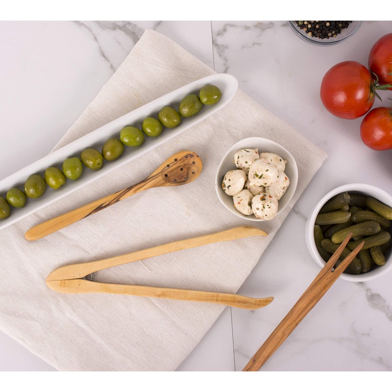 Eddingtons Olive Wood 50023 Eddington's Pickle Fork, Fine Italian Olivewood,