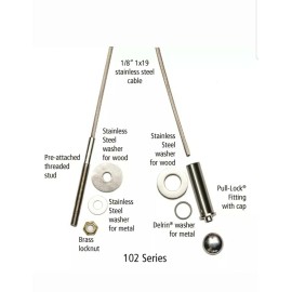 Ultra-Tec CA102-SM/25 - 25 FT Standard 1/8" Cable Rail Kit