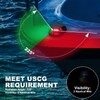 Obcursco Boat Navigation Lights, Red and Green Marine LED Bow