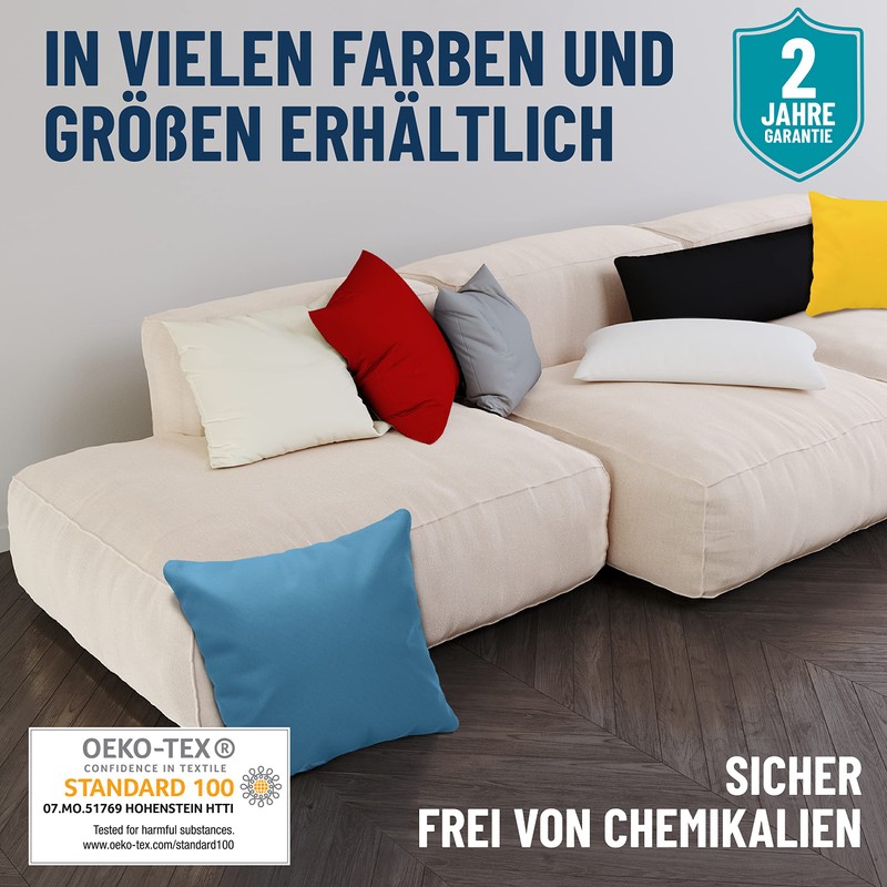 Dreamzie Pillowcases, 40 x 80 cm (Set of 2), 100%