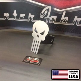 WinterFab Punisher Skull Hitch Cover - Comic Style - 1/8" Steel - Tow Towing Reese Custom