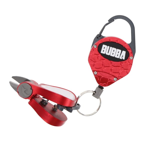 BUBBA Nipper & Tether Combo with Stainless Steel Blades and Rubberized Grip and 42" Line Attachment for Any Angler
