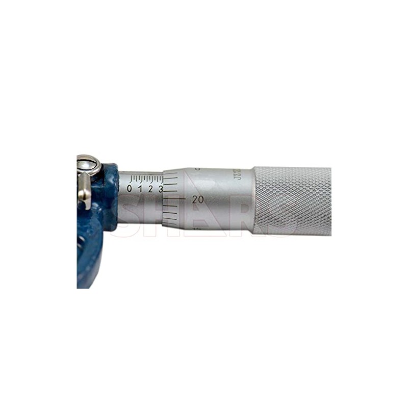 Shars 0-1" Outside Micrometer in Fitted Case, Solid Metal Frame,